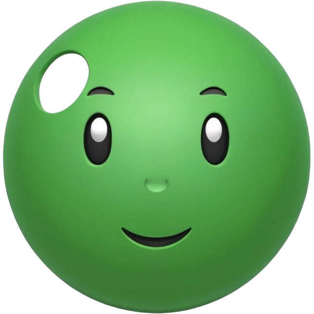 green ball toy emoji
