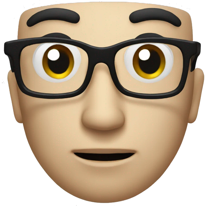 Black Eye glasses  emoji