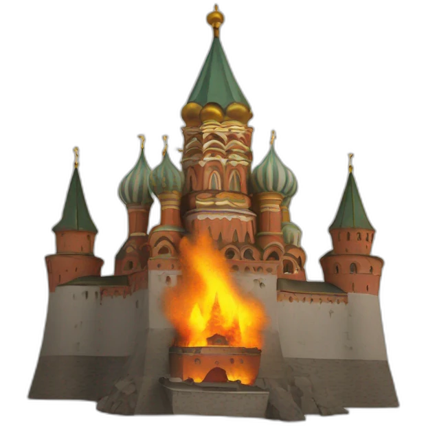 burning kremlin emoji