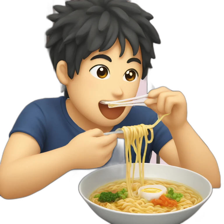 eating ramen in japan emoji