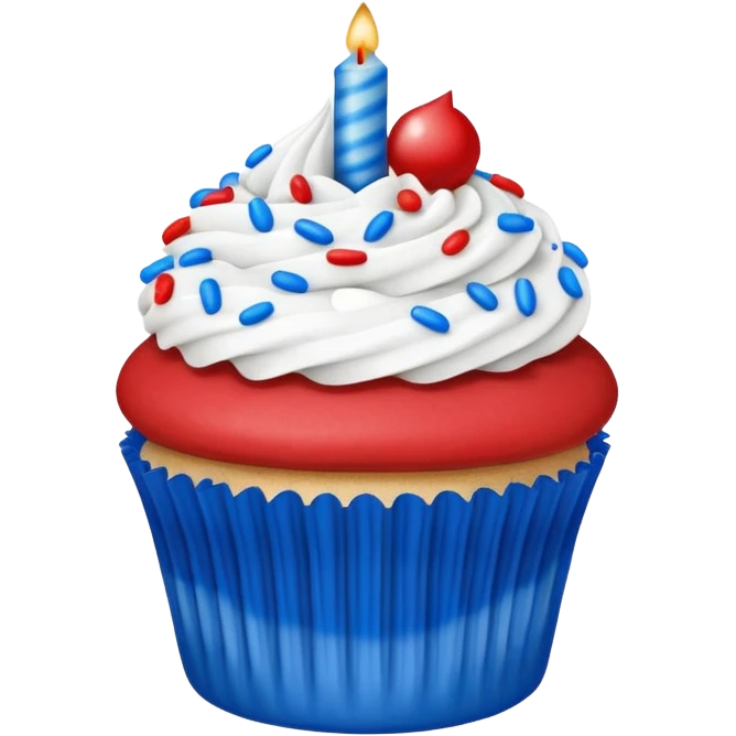 4th of july cupcake emoji