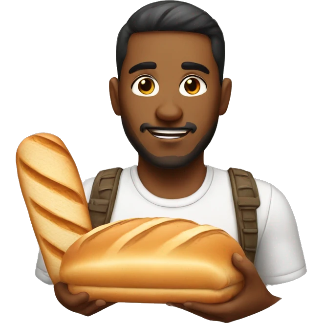gamer with bread emoji