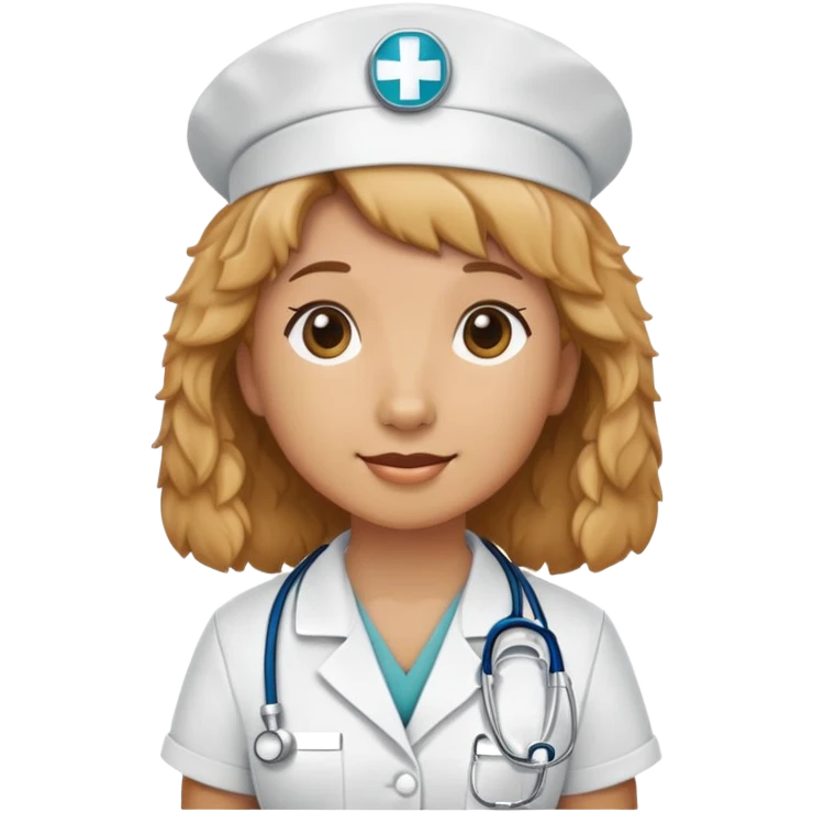 Golden doodle nurse emoji
