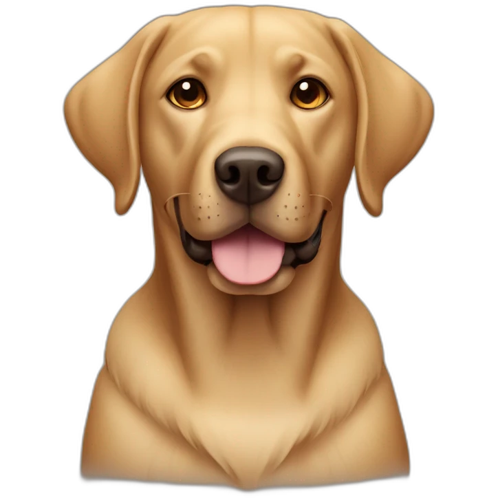 Labrador dog brown emoji