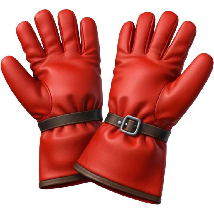 сделай красные рабочие перчатки emoji