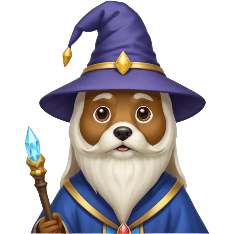 Dog wizard emoji