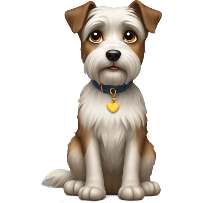 Sitting York shire terrier  emoji