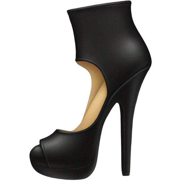 Black high heel emoji