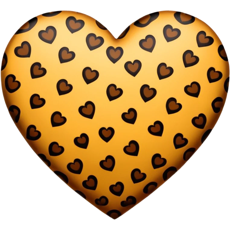 Corazón leopardo  emoji