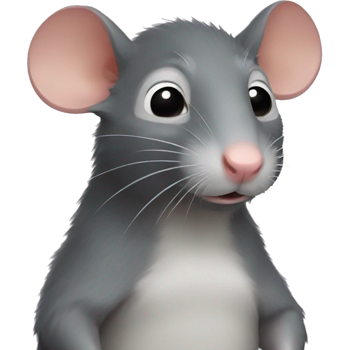 Rat with pop emoji