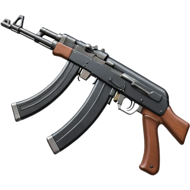 ak-47, horizontal, facing right  emoji