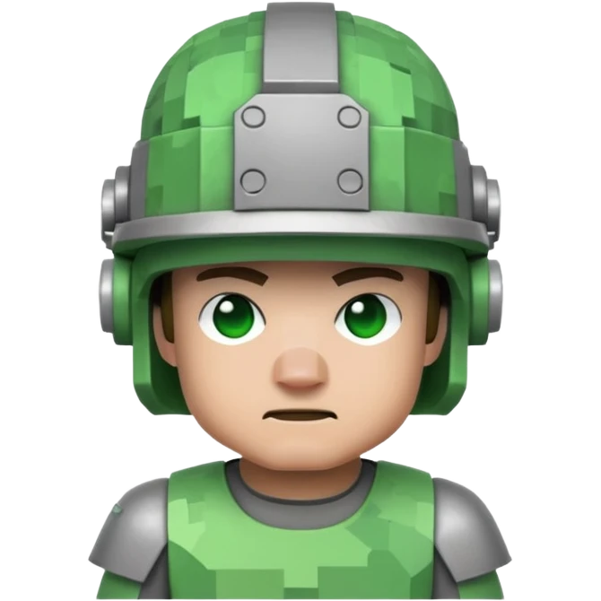 Minecraft hero brain  emoji