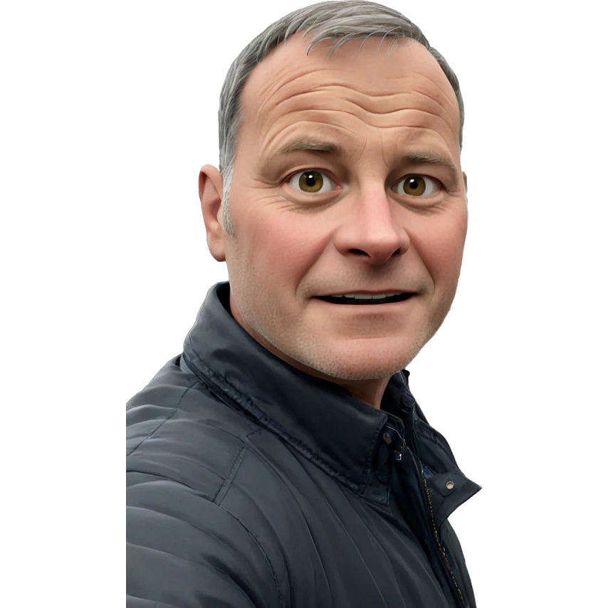 old man enjoying outdoor view emoji