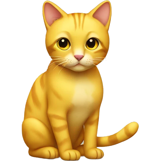 Yellow cat  emoji