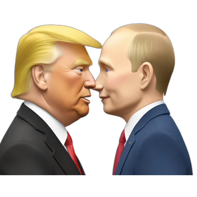 trump-and-putin-kissing,-lgbtq+ friendly, positivity, inclusiveness emoji