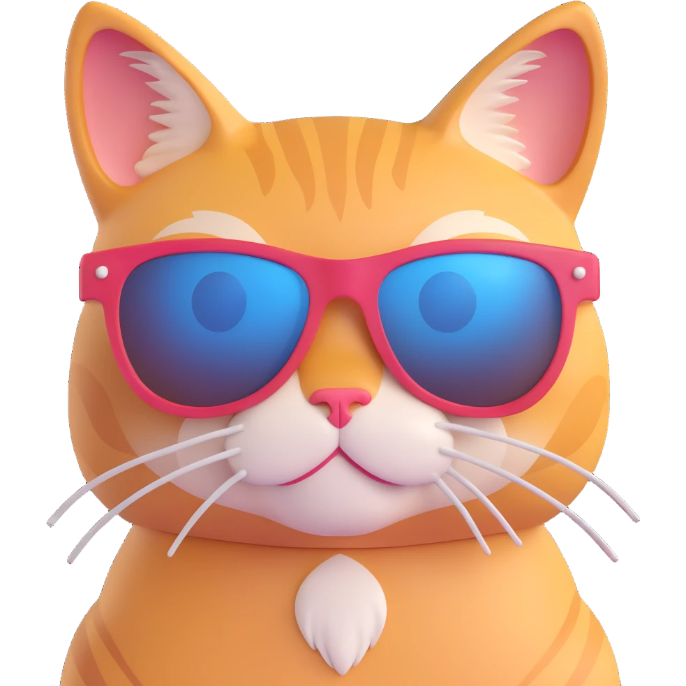 cat wearing sunglasses emoji