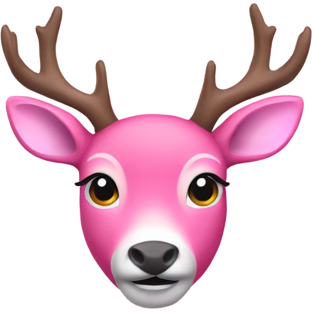 pink deer emoji