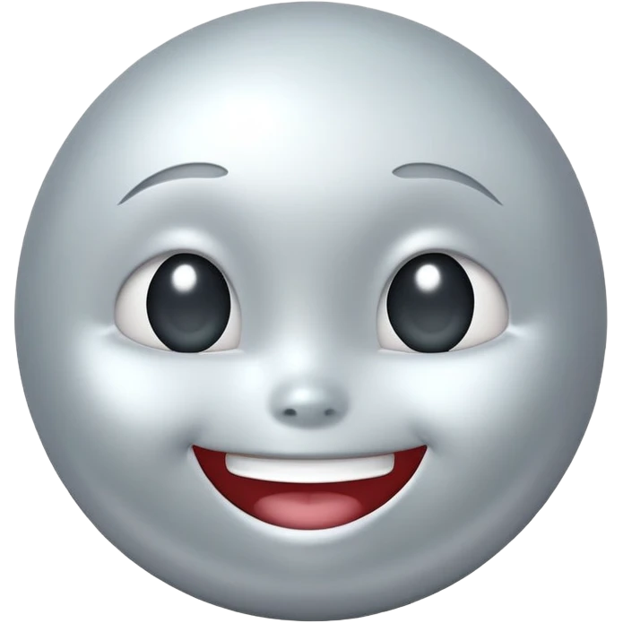 Pearl with happy face emoji