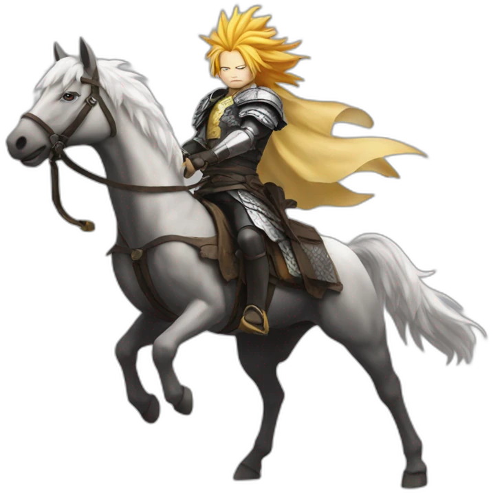 Rengoku sur un cheval emoji