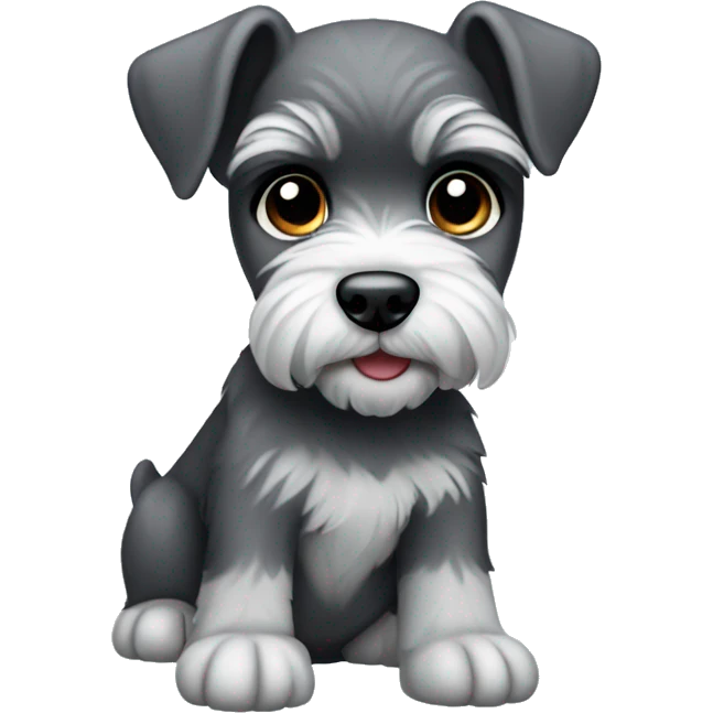 schnauzer puppy emoji