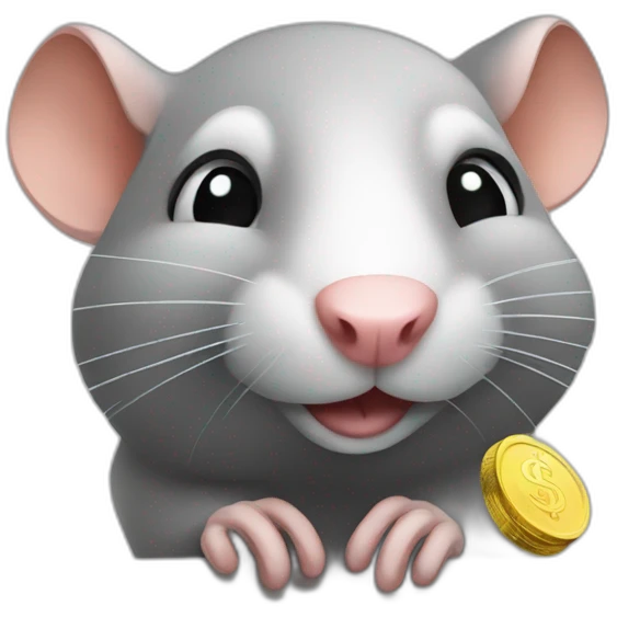 a rat who counts his money emoji