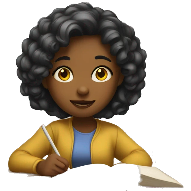 Girl that study in library  emoji