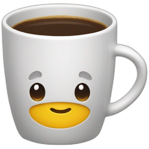 Chat dans une tasse à café emoji