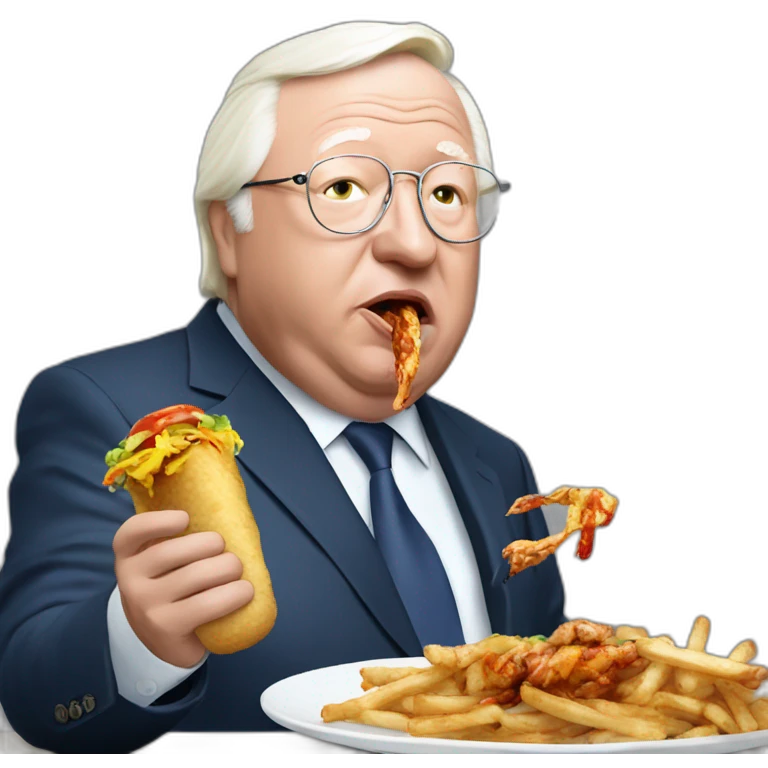 jean marie le pen eat kebab emoji