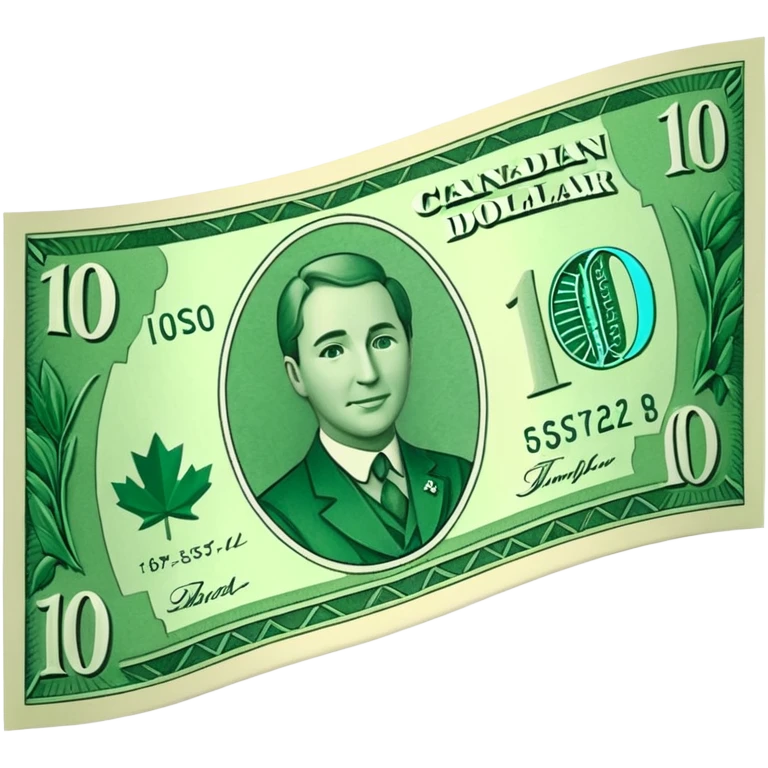 10 Dolar canadiense  emoji