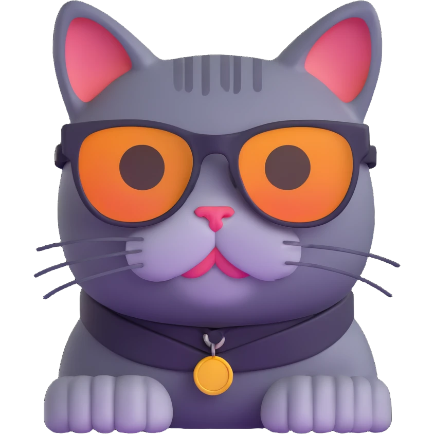 cat wearing sunglasses emoji