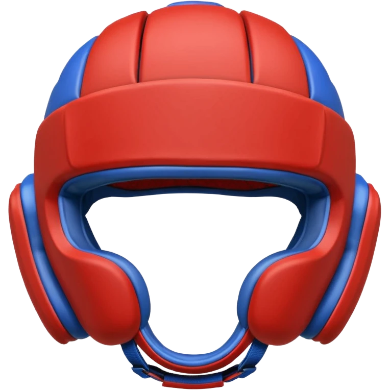 MMA headgear object icon, protective sparring helmet, padded texture, 3D cartoon, mobile game icon style, centered, clean background, no text, no watermark emoji