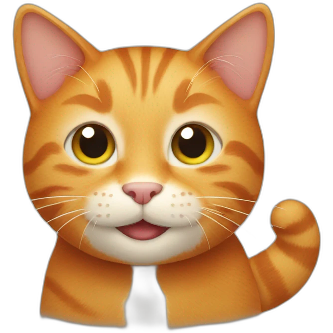 smiling ginger cat emoji