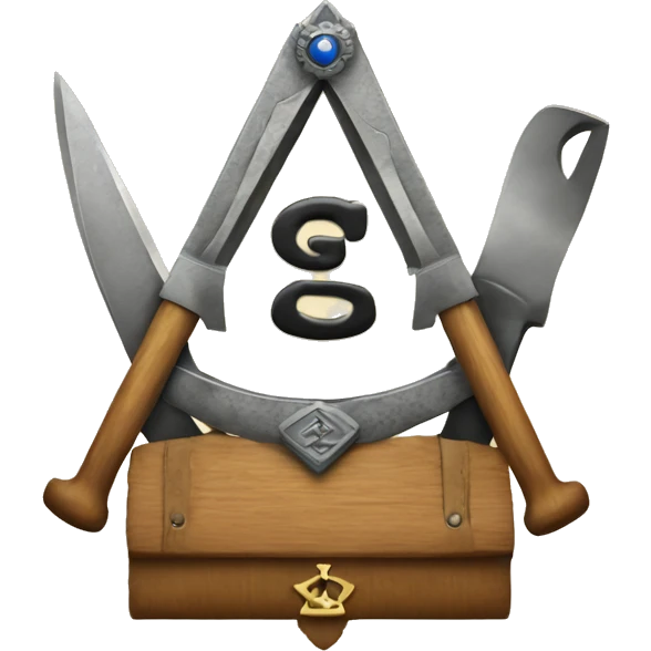 Masonic G with the tools emoji