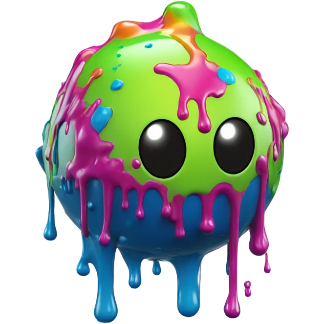 SLime splash figurine emoji