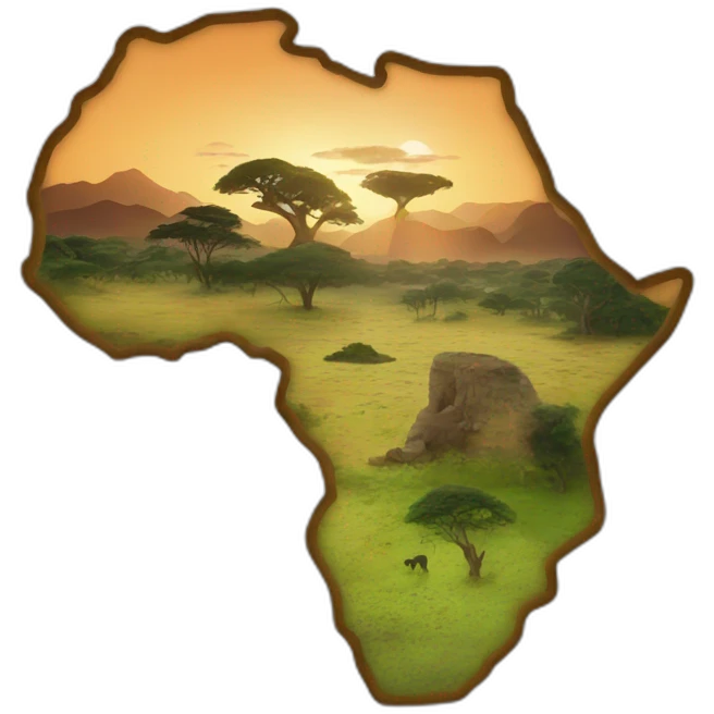 Afrique le continent emoji
