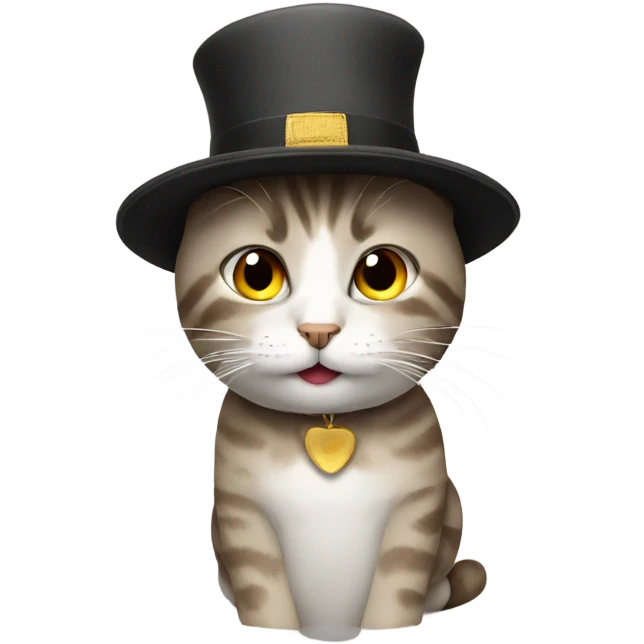 Cat with a hat emoji