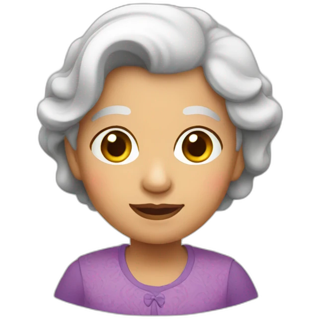 Abuela  niña emoji