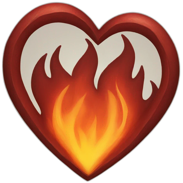 Fire heart emoji