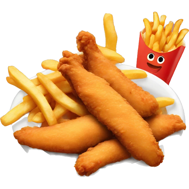 Chicken tenders and fries  emoji