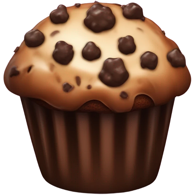 Muffin chocolate emoji