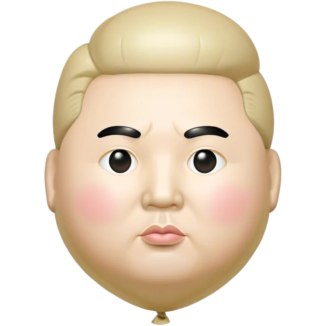 Fat Kim jong-un is a balloon  emoji