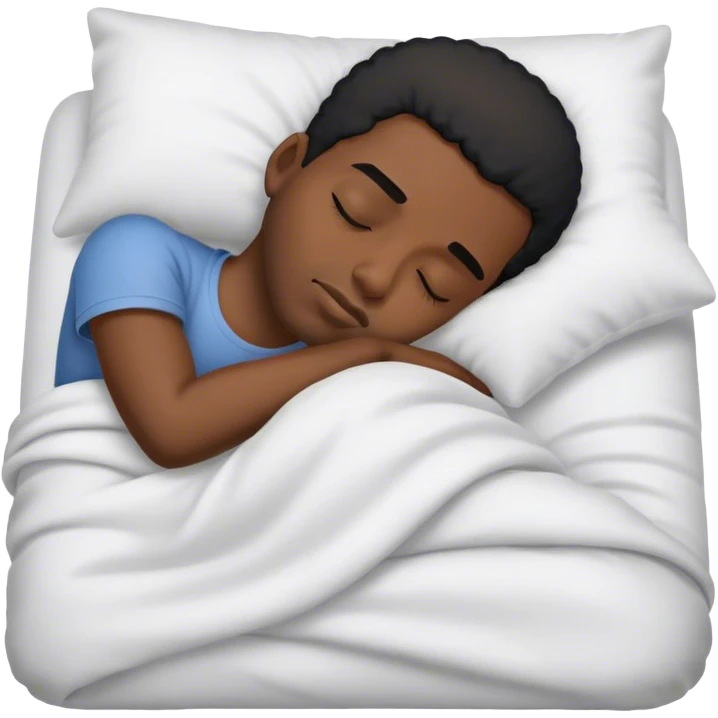 black man sleeping emoji