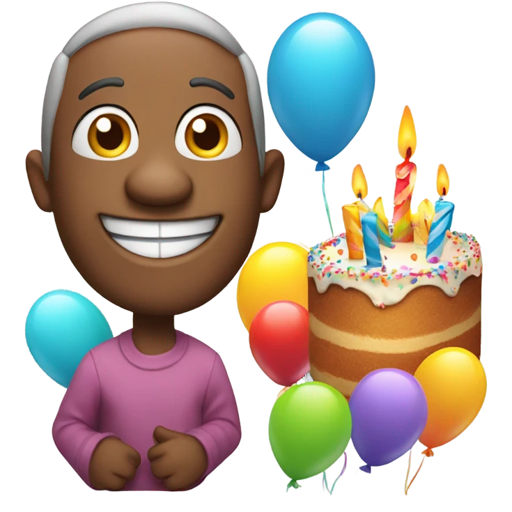 My emoji saying happy birthday  emoji