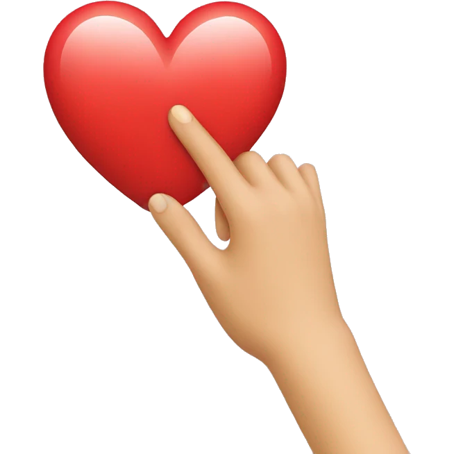 Emoji with heart hand emoji