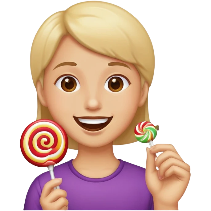 Sucking lollipop  emoji
