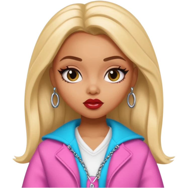 pretty bratz baddie, looking like dionne from clueless emoji