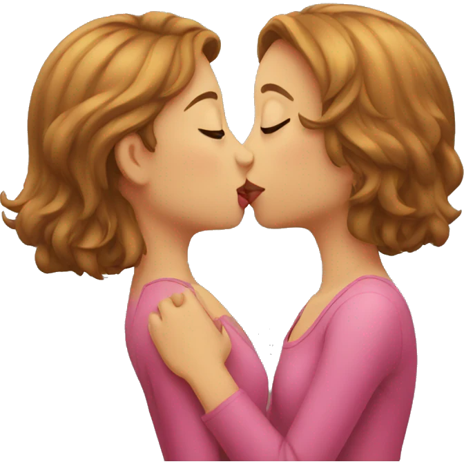 Girl kissing emoji