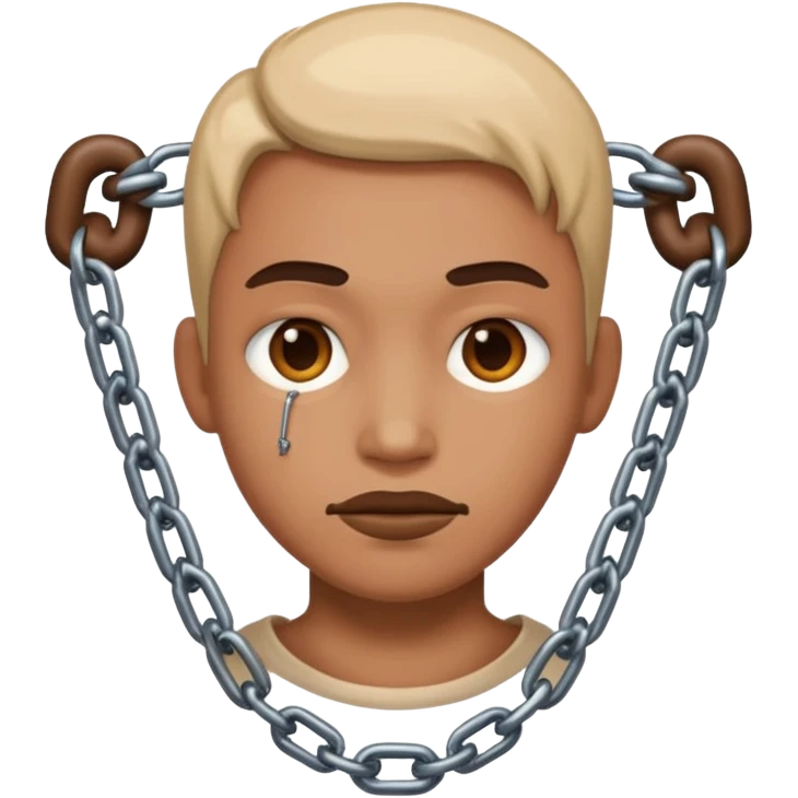 Эмодзи: человек в цепях  emoji
