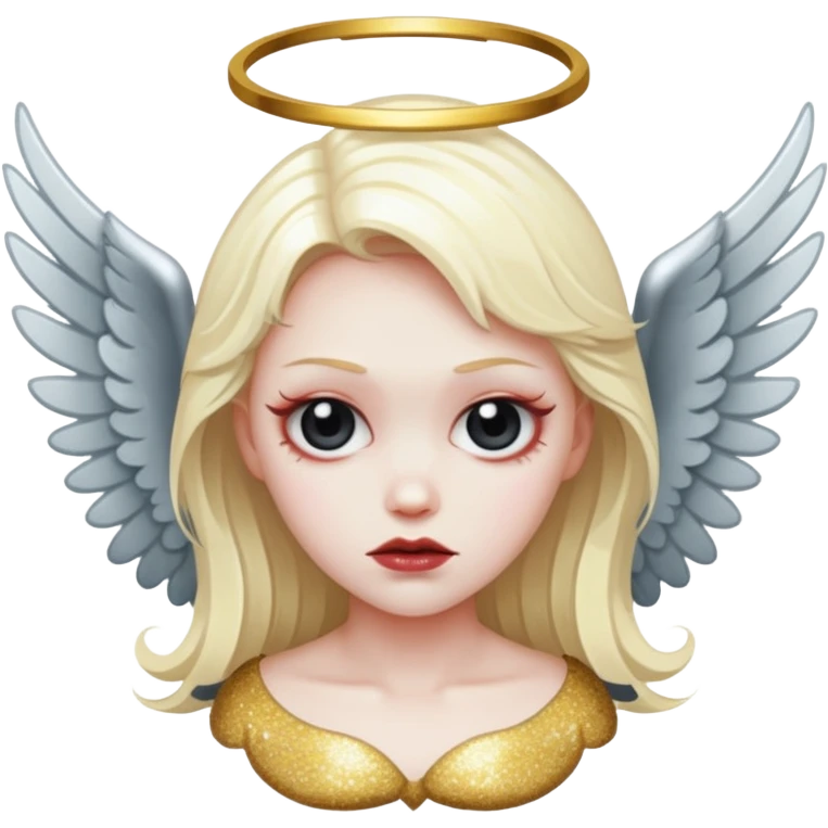 glitter fallen angel evil emoji