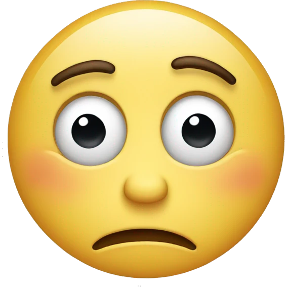 Sad face emoji